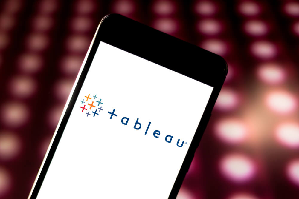 tela inicial do aplicativo mobile da ferramenta de business intelligence Tableau